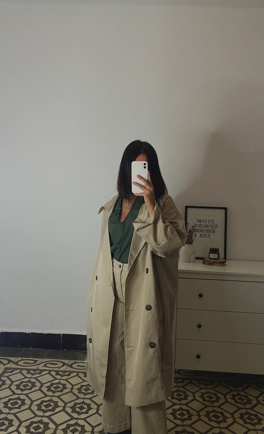 Gabardina Oversize